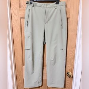 The North Face Women’s Light Green-Gray 1 side Cargo Pants 40+ UPF Size 10